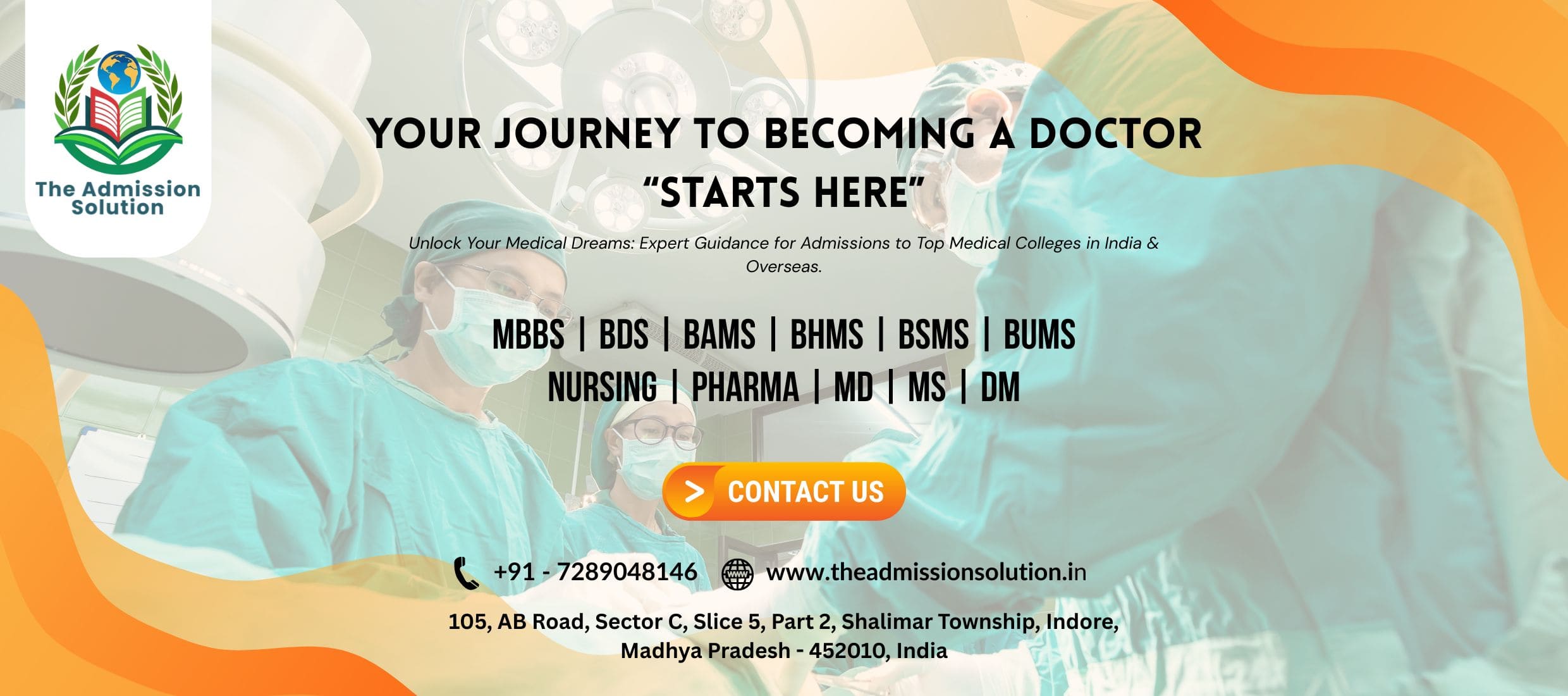 The Admission solution doctor's team in surgery